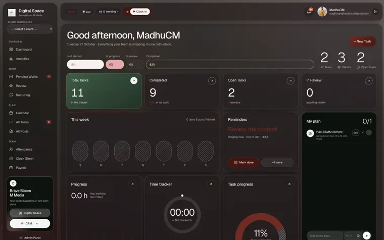 BBMM Digital Space website preview